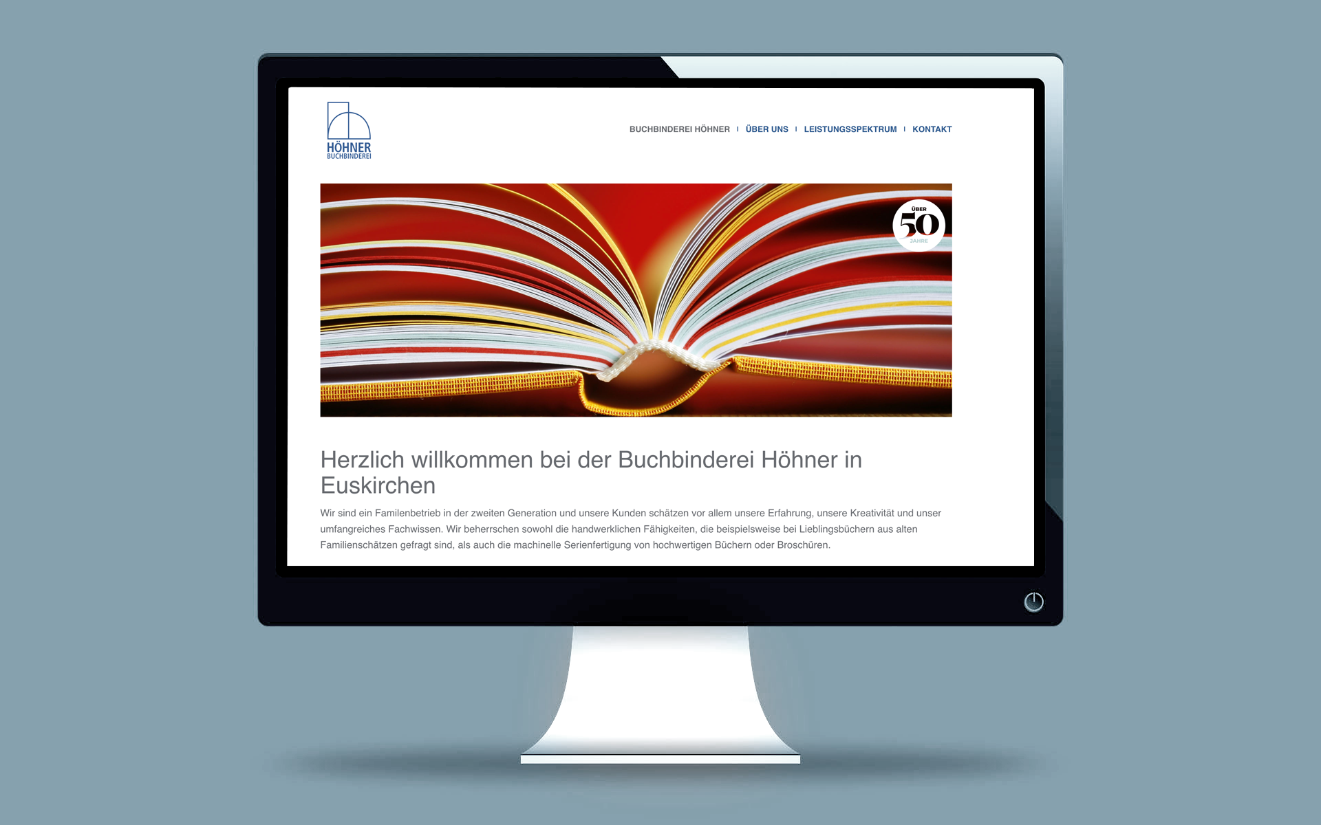 Homepage Buchbinderei Höhner