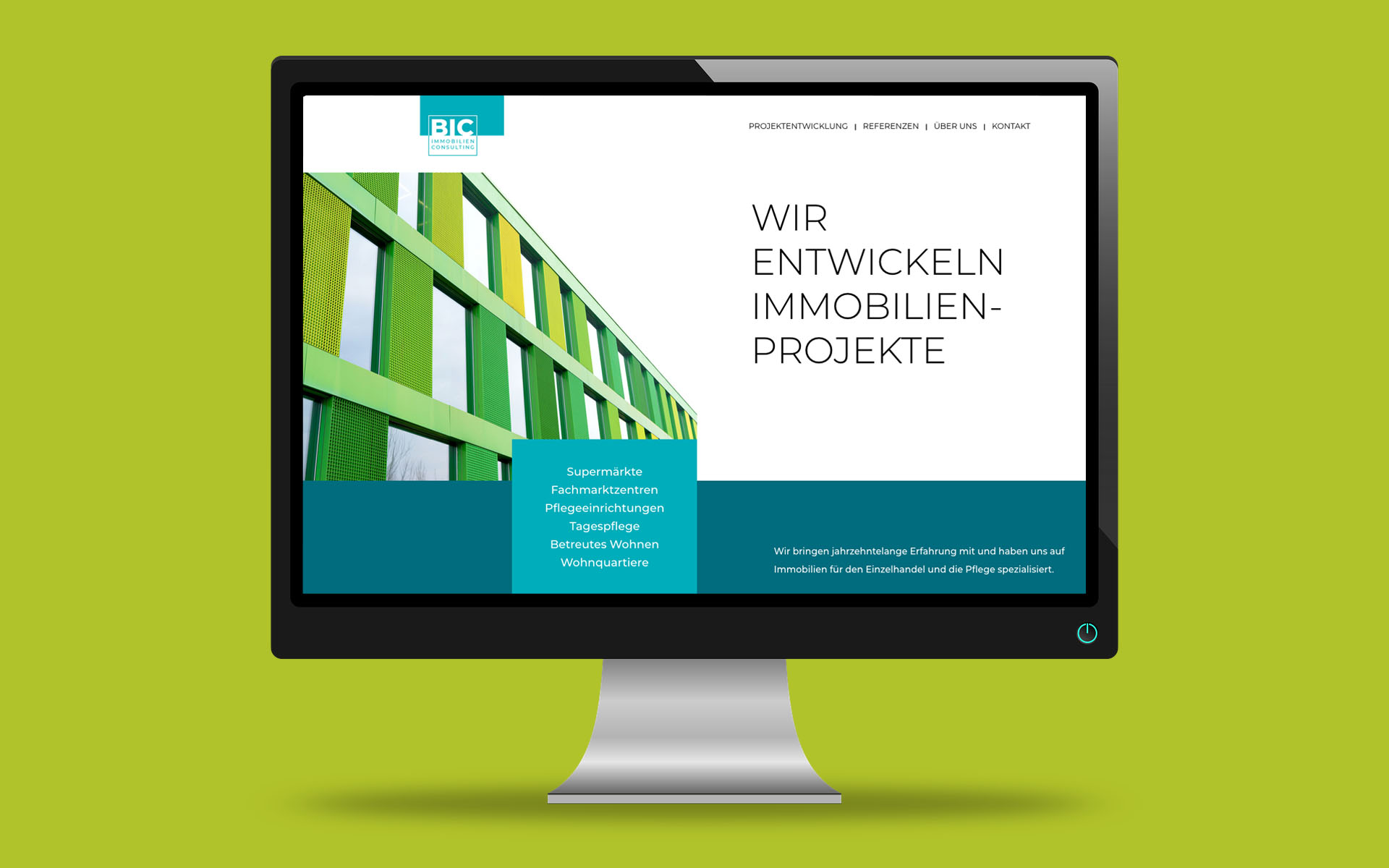 Homepage BIC Immobilienprojekte