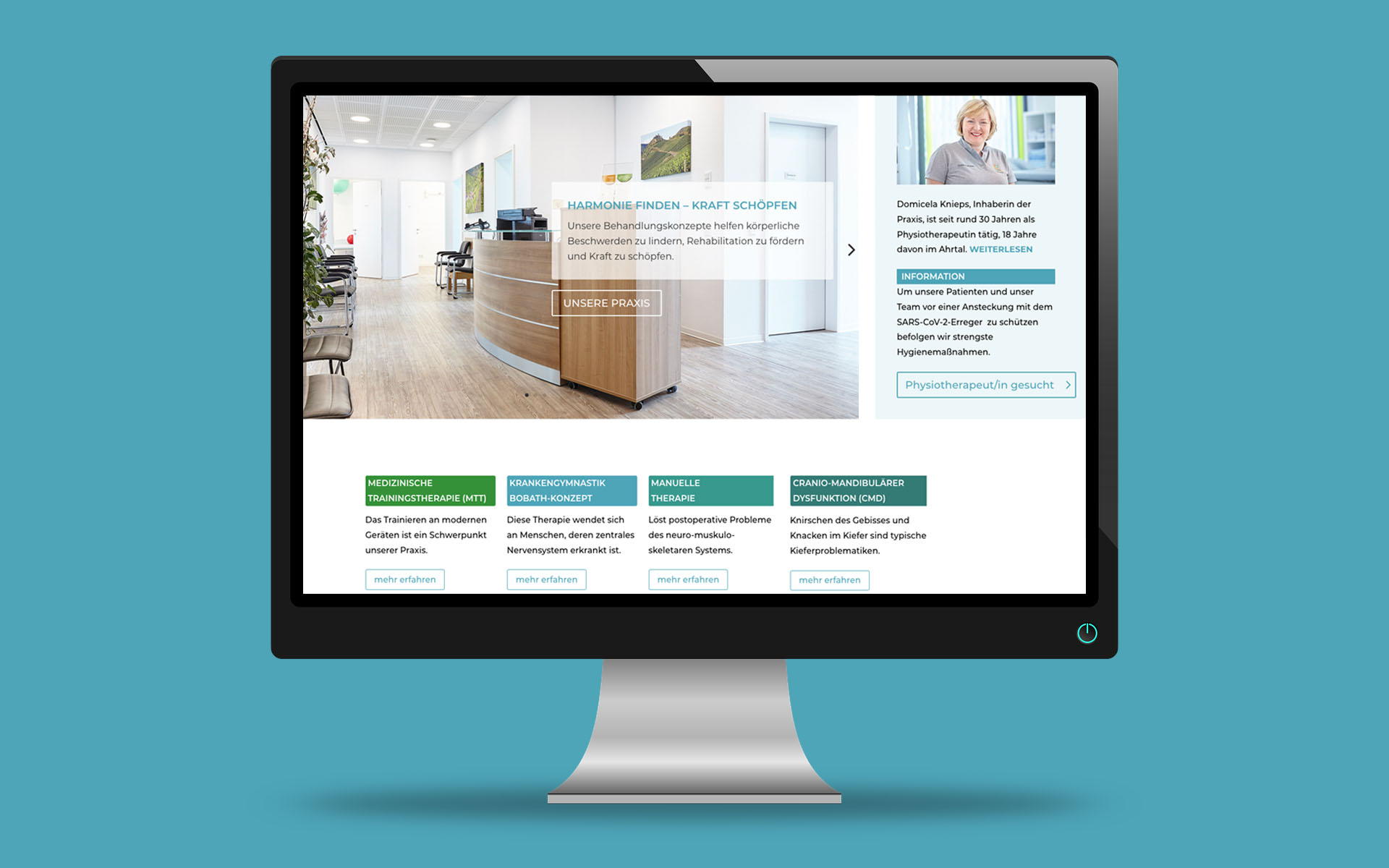 Homepage Physiopraxis Domicela Knieps